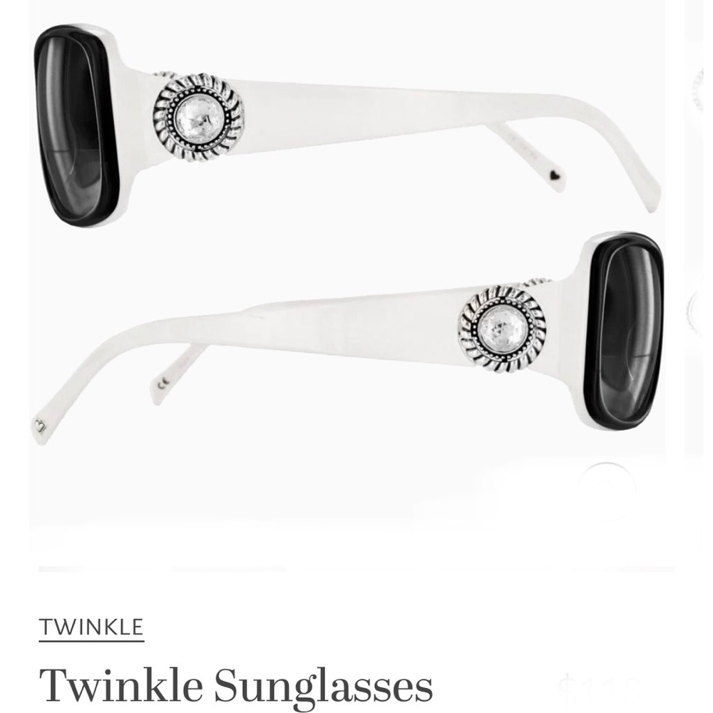 Brighton Twinkle Black White Patterned Sunglasses… - image 4